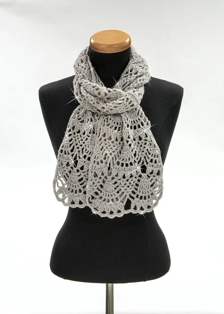 Silver Lace Scarf Pattern - Image 2