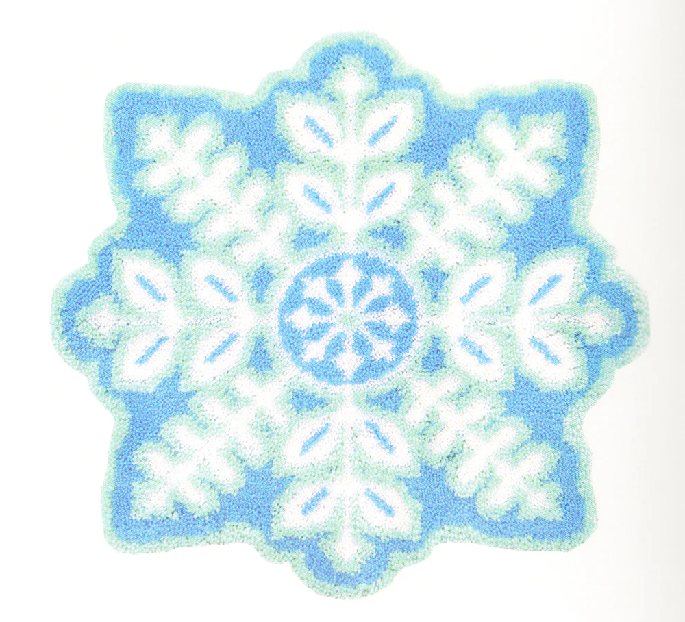 Snowflake Latch Hook Rug Pattern