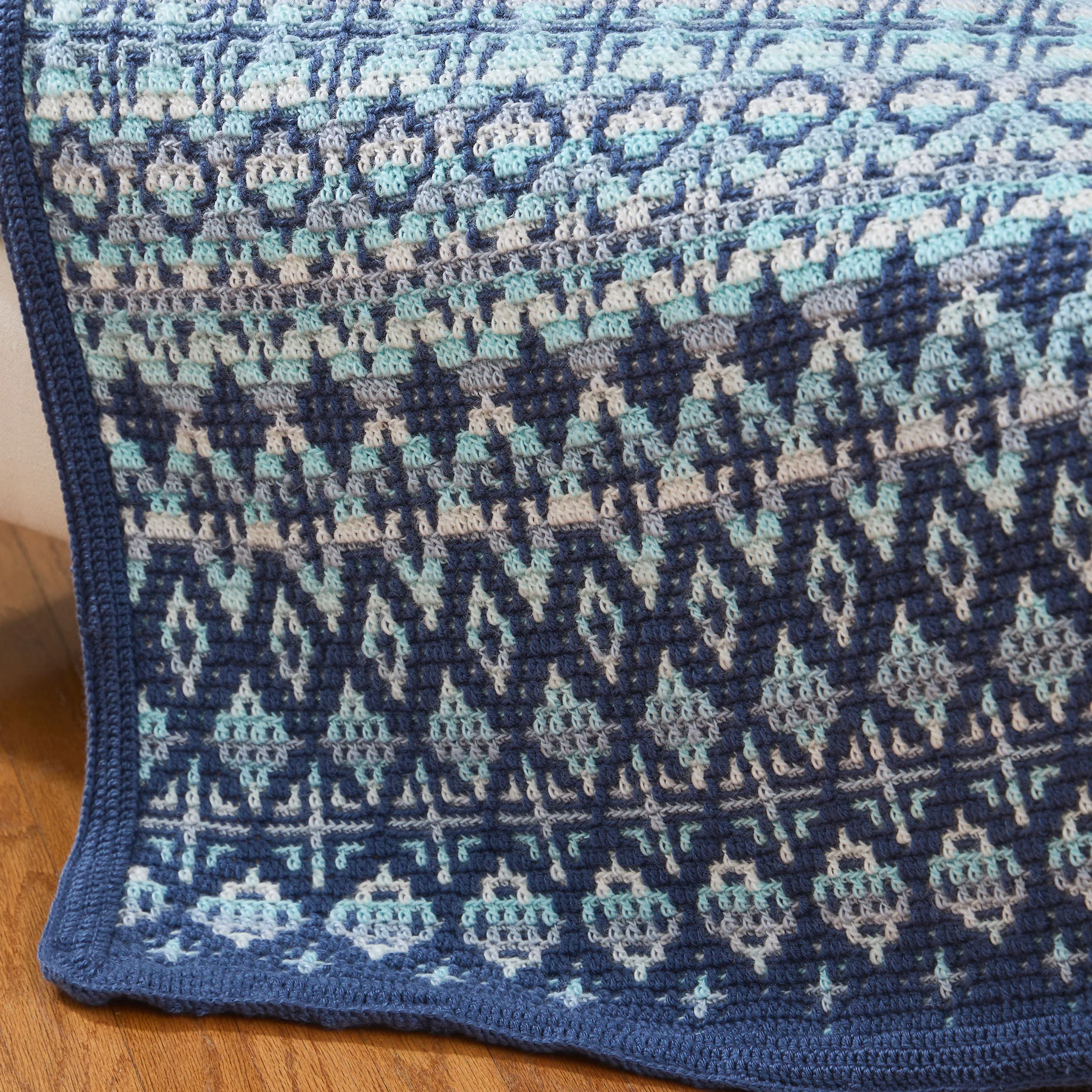 Snowscape Overlay Mosaic Blanket - Image 2