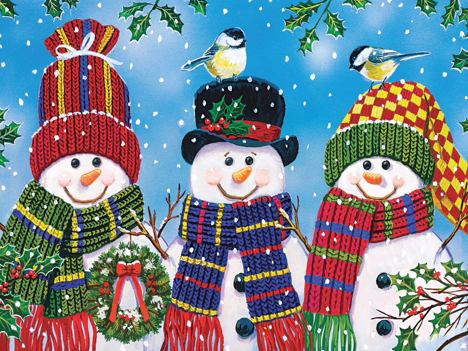 Snowy Afternoon Friends Jigsaw Puzzle