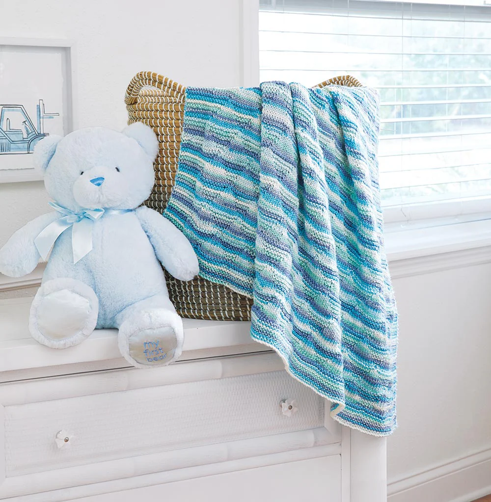 Softest Ever Knit Baby Blanket Pattern