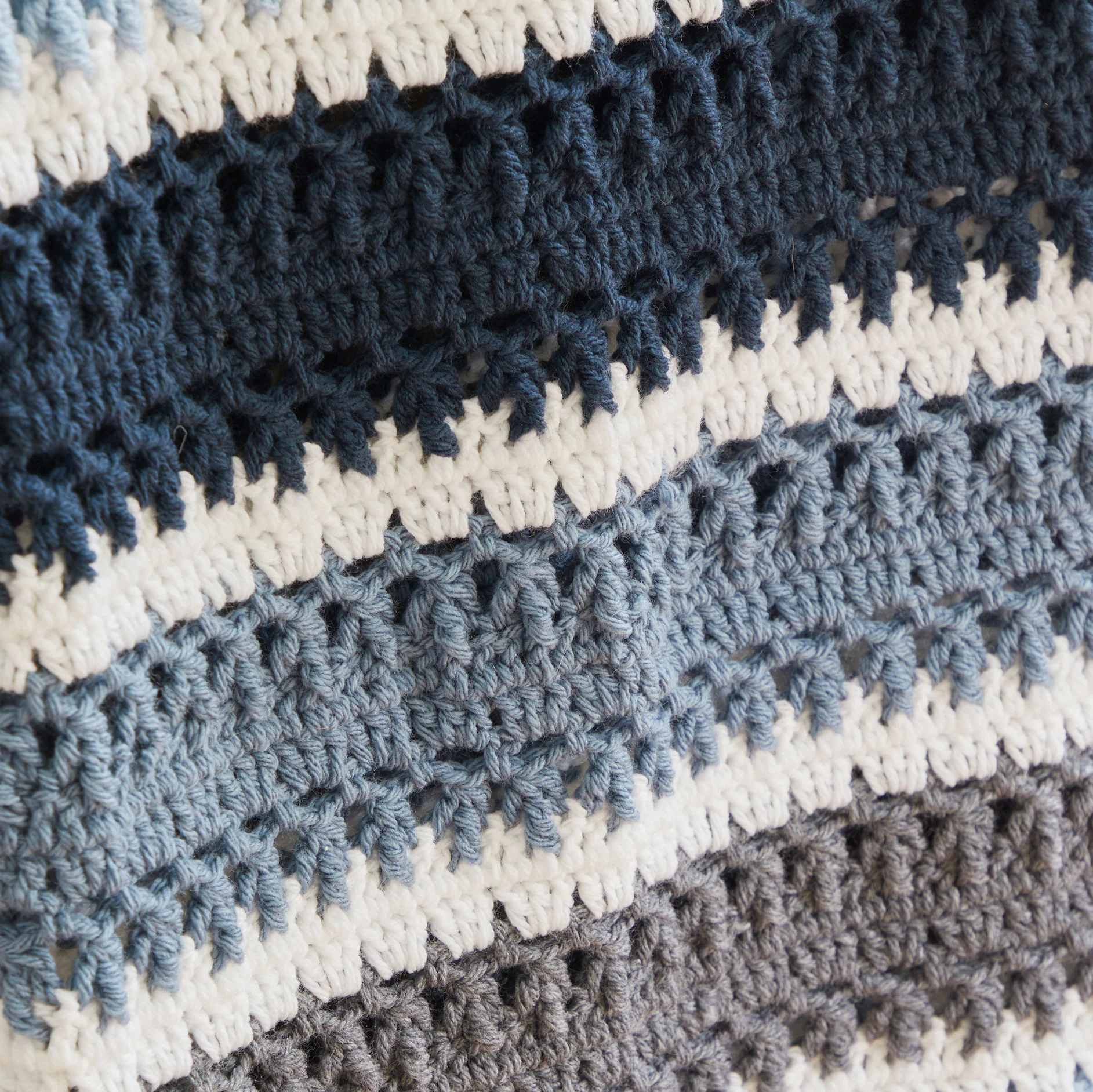 Stripe Upon Stripe Crochet Afghan - Image 6