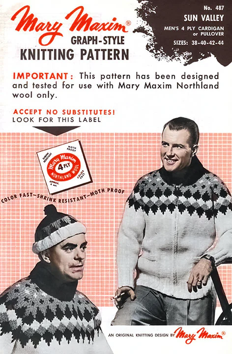 Sun Valley Men's Cardigan Pattern - Image 3