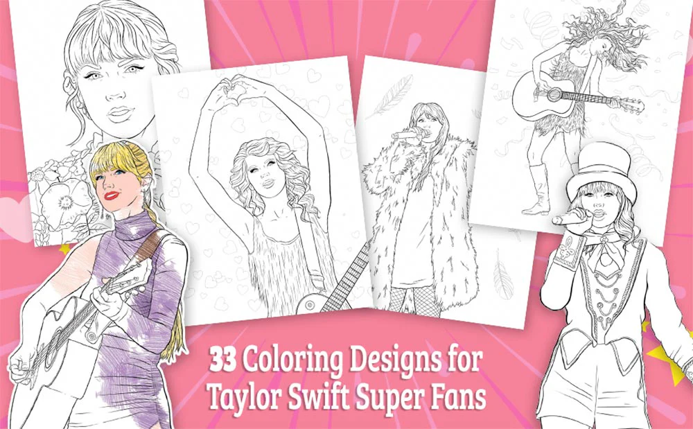 Super FAN-tastic Taylor Swift Coloring and Activity Book - Image 3