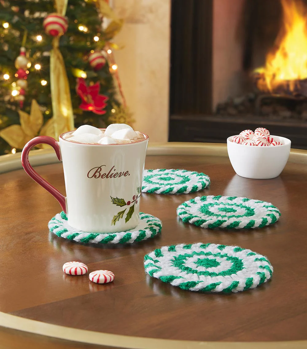 Sweet Mint Coasters Crochet Kit - Image 2