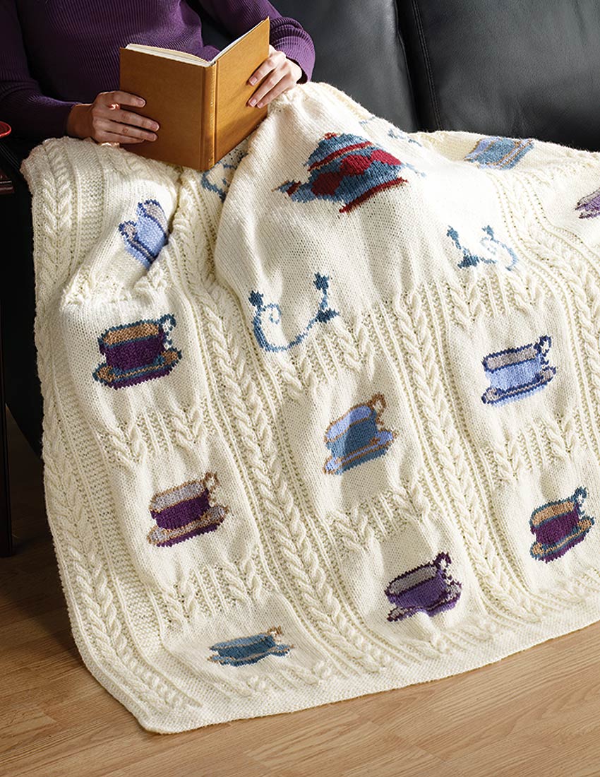Tea Time Throw Pattern - Image 2