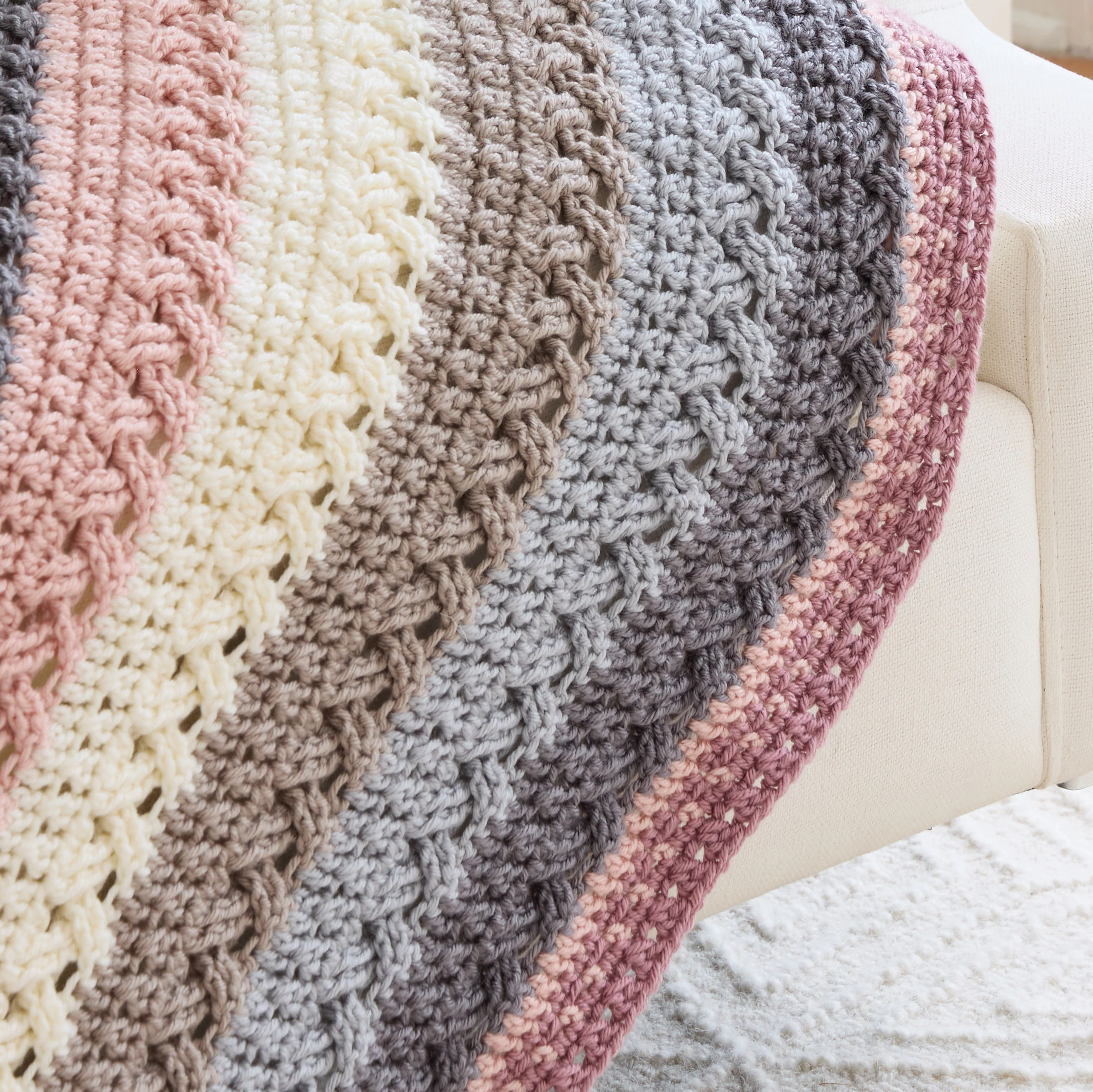 Textures Squared Crochet Blanket - Image 2