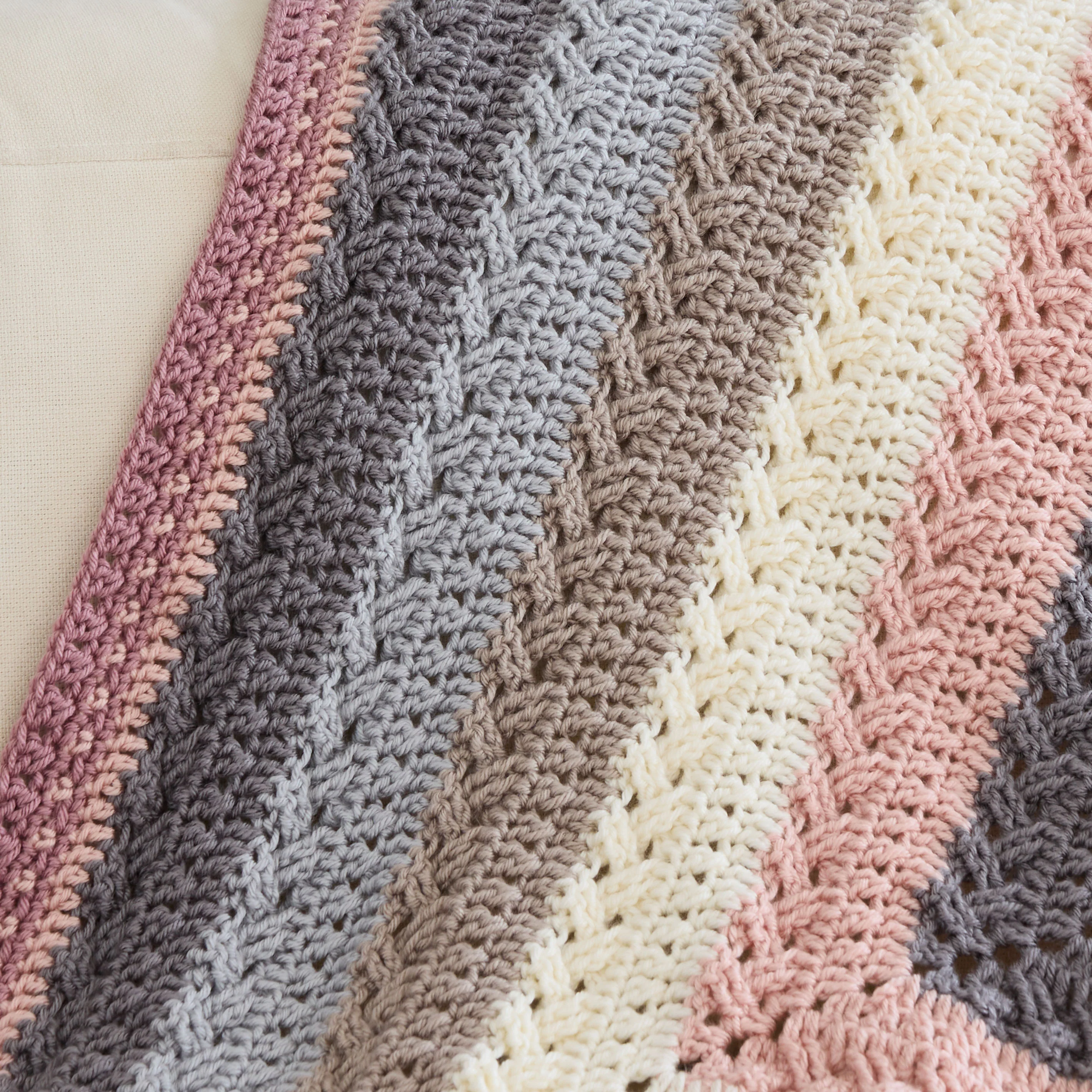 Textures Squared Crochet Blanket - Image 4
