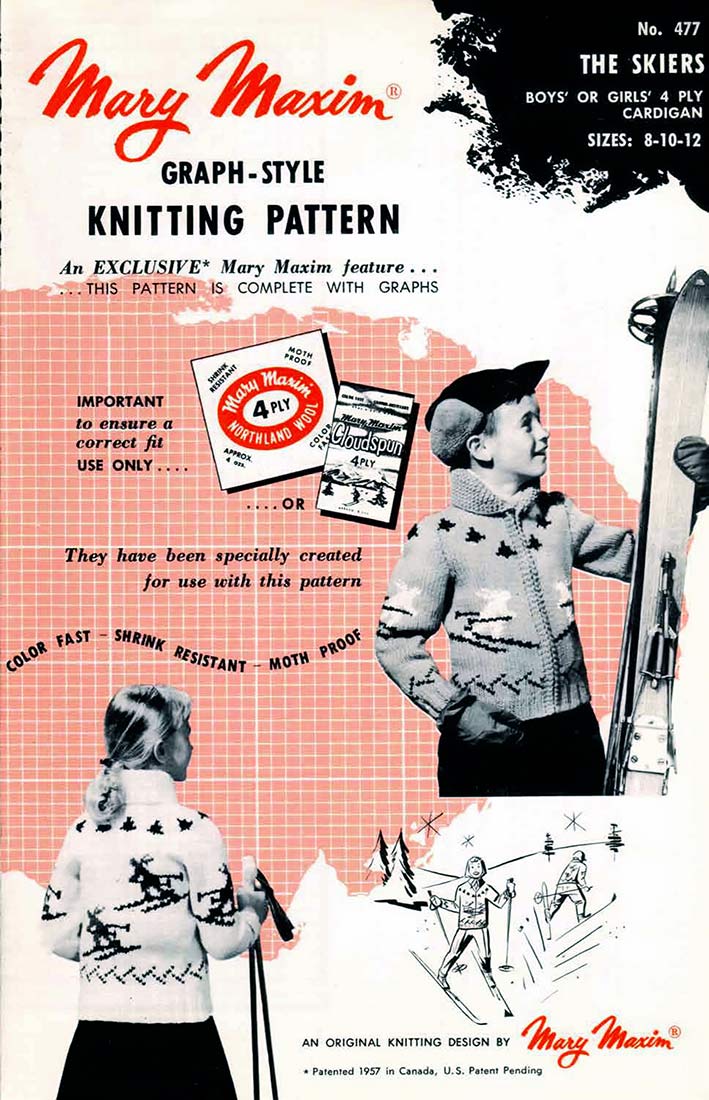 Children's Skiers Cardigan Pattern - Image 3
