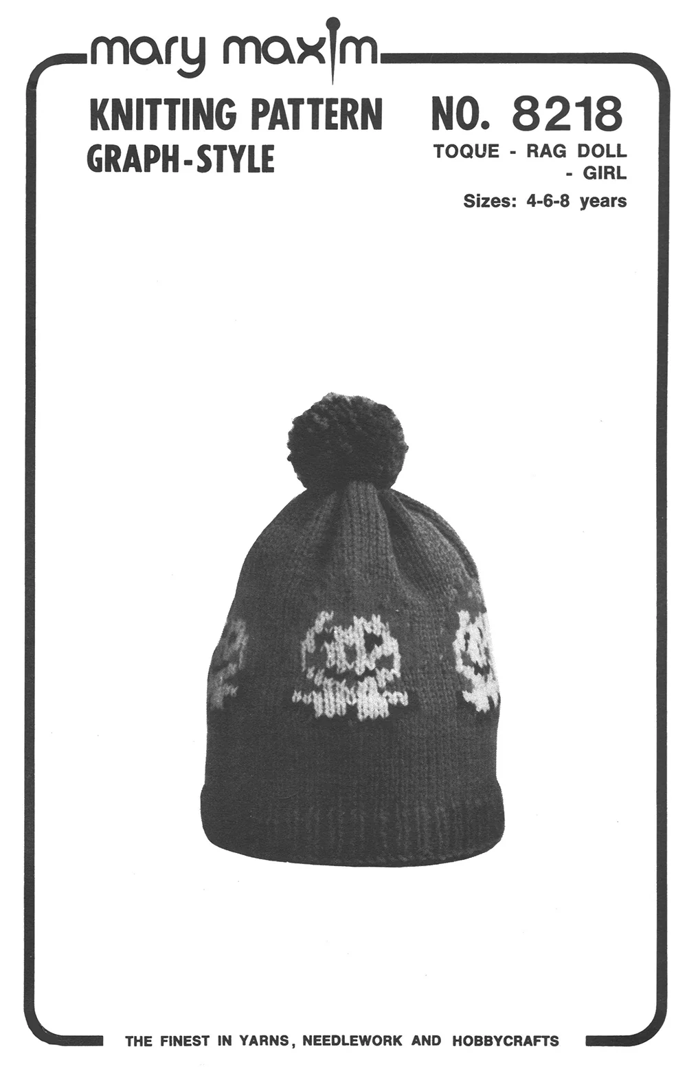 Toque - Rag Doll -Girl Pattern