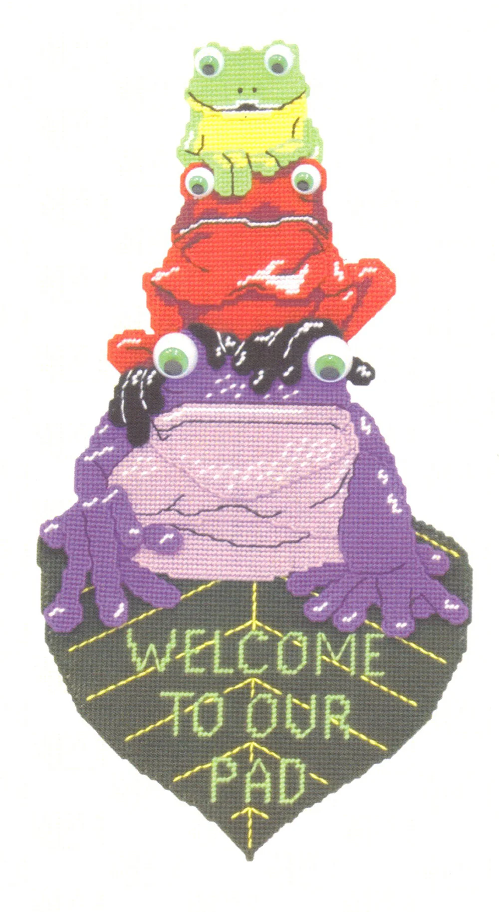 Tree Frog Welcome Sign Pattern