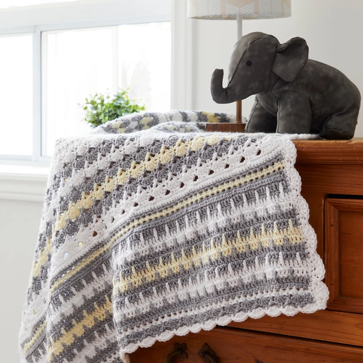 Tri-Color Sampler Baby Blanket Pattern - Image 2