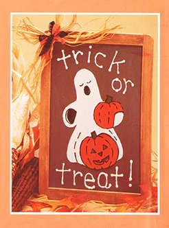 Trick or Treat Chalkboard Pattern