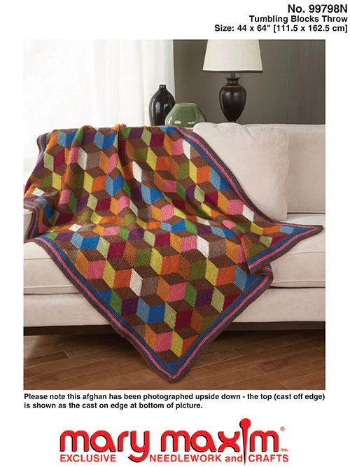 Tumbling Blocks Throw Pattern