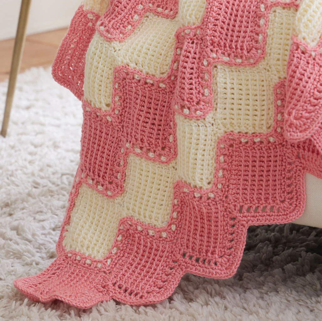Tunisian Diamonds Blanket - Image 2