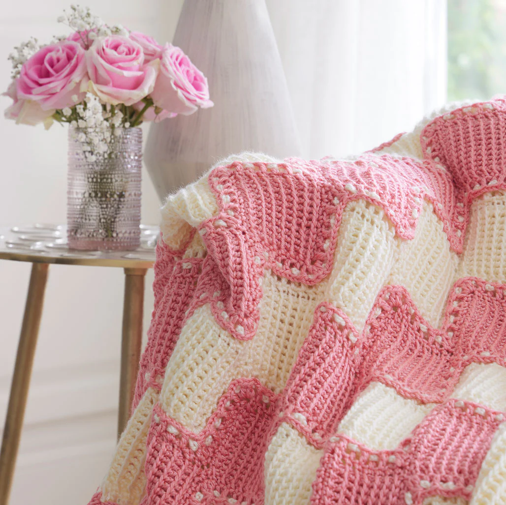 Tunisian Diamonds Blanket - Image 4