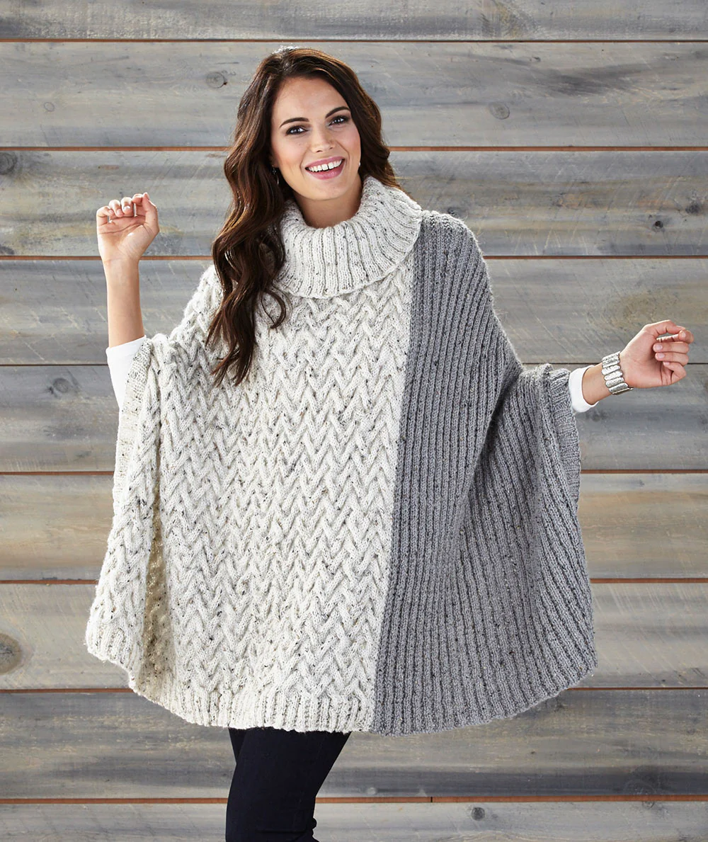 Two-Tone Poncho - Image 2