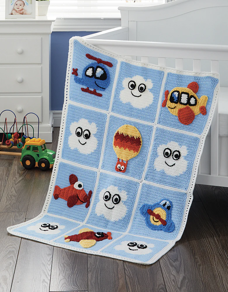 Up, Up and Away Baby Blanket