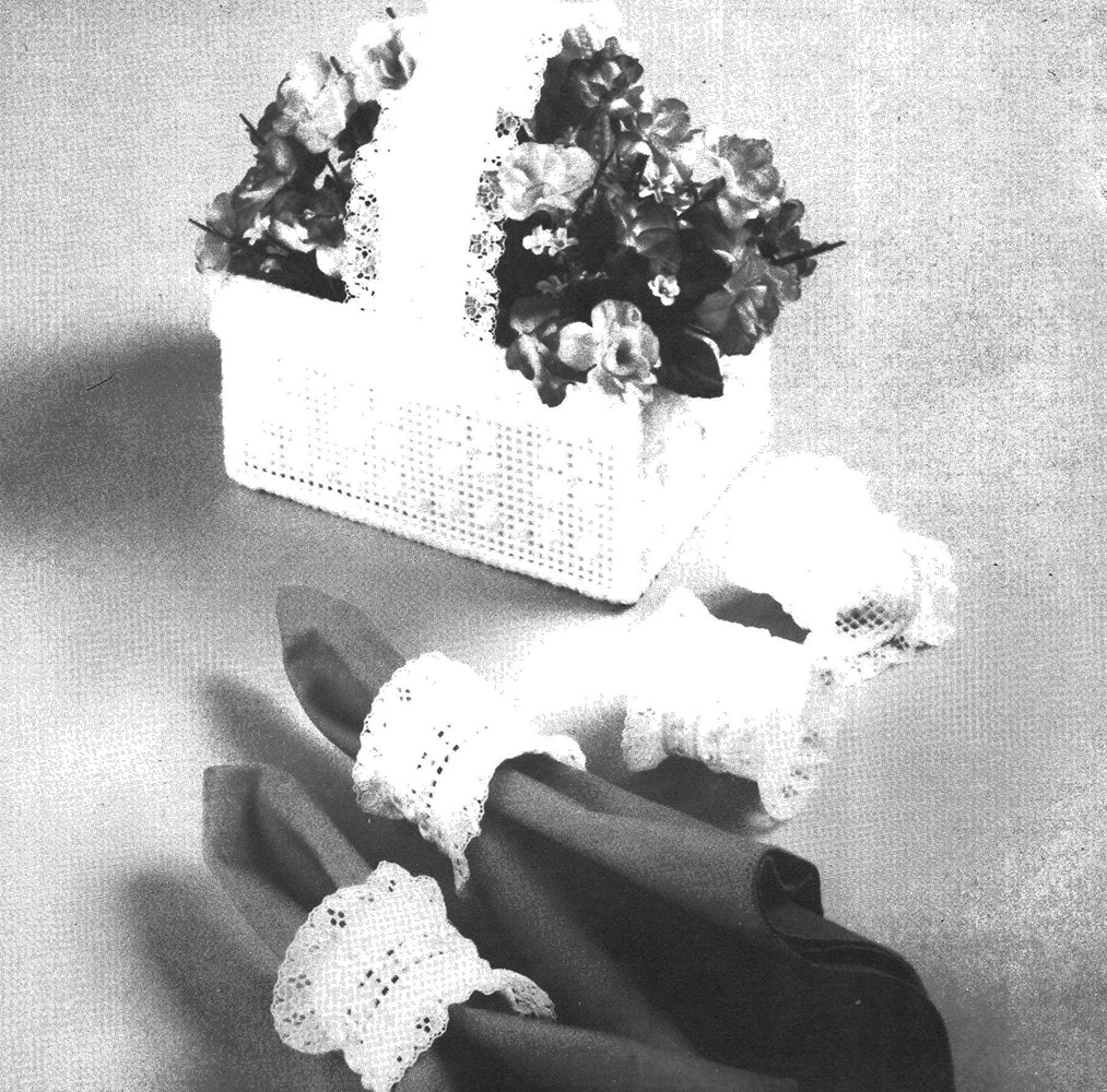 Victorian Basket and Napkin Rings Pattern
