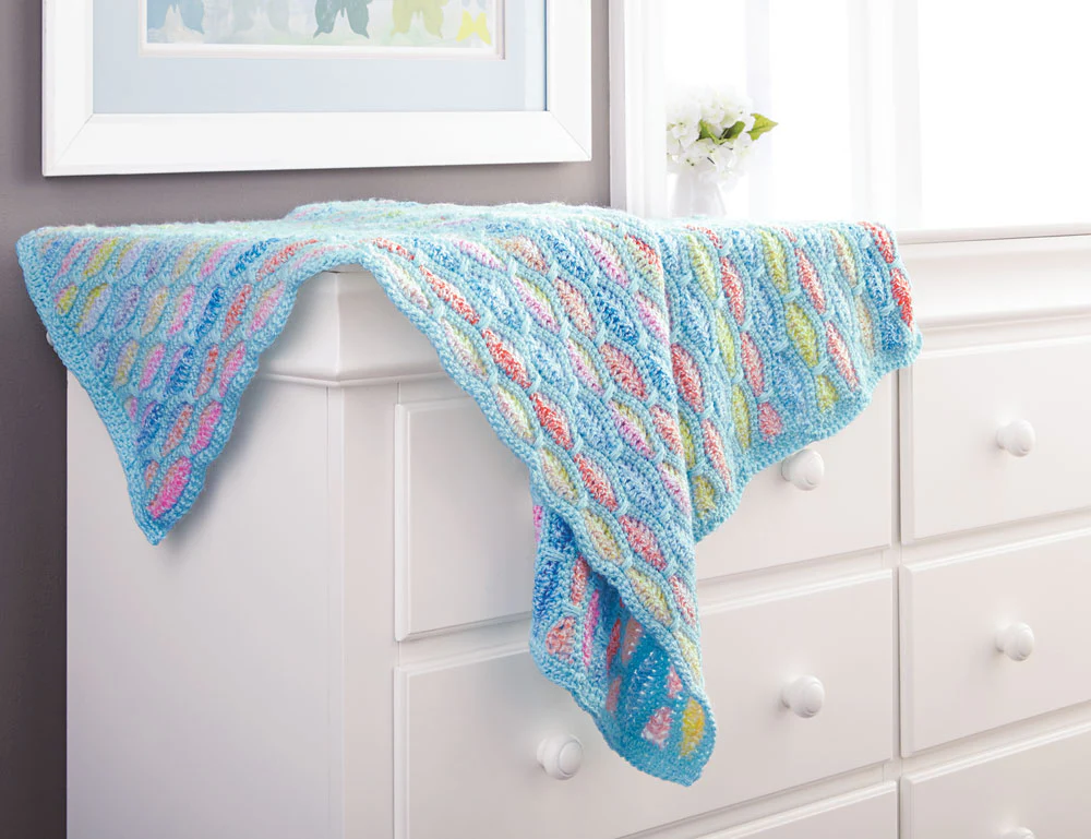 Waving Stripes Baby Blanket Pattern - Image 2