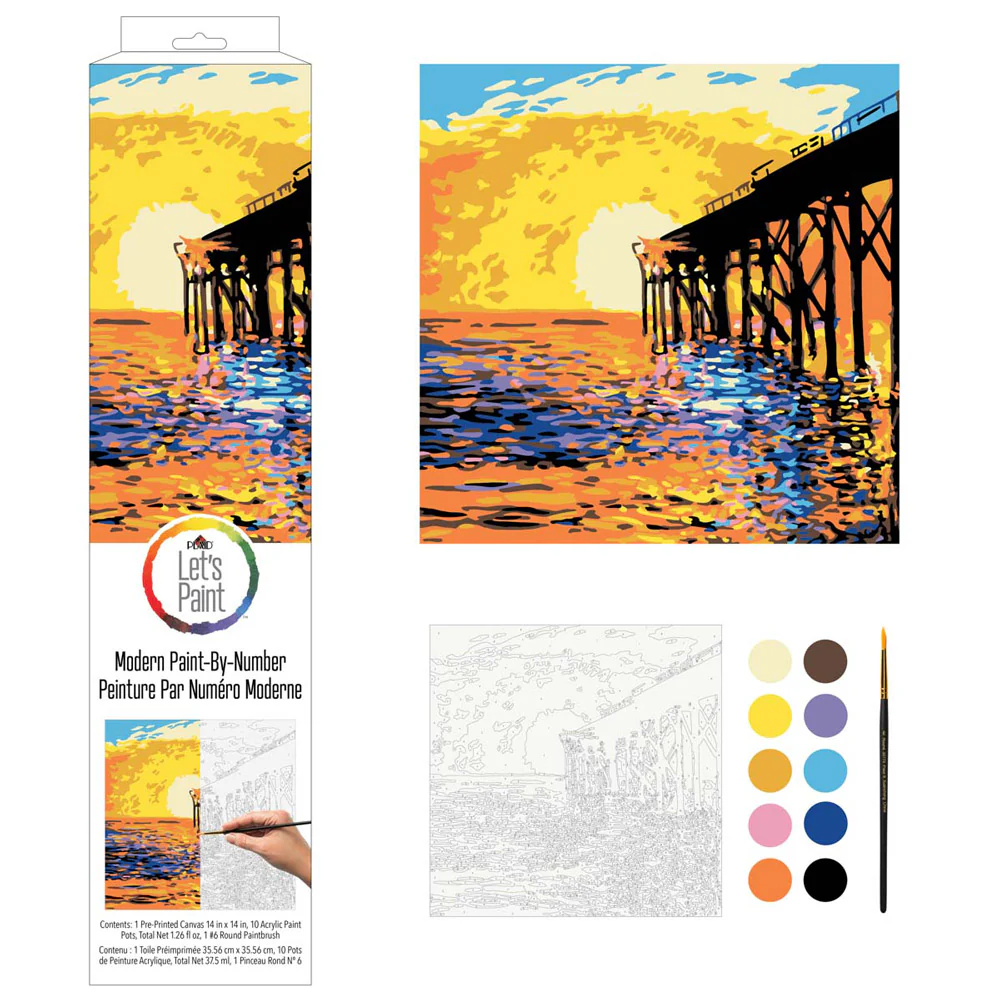 West Coast Pier Paint By Number Kit - Image 3