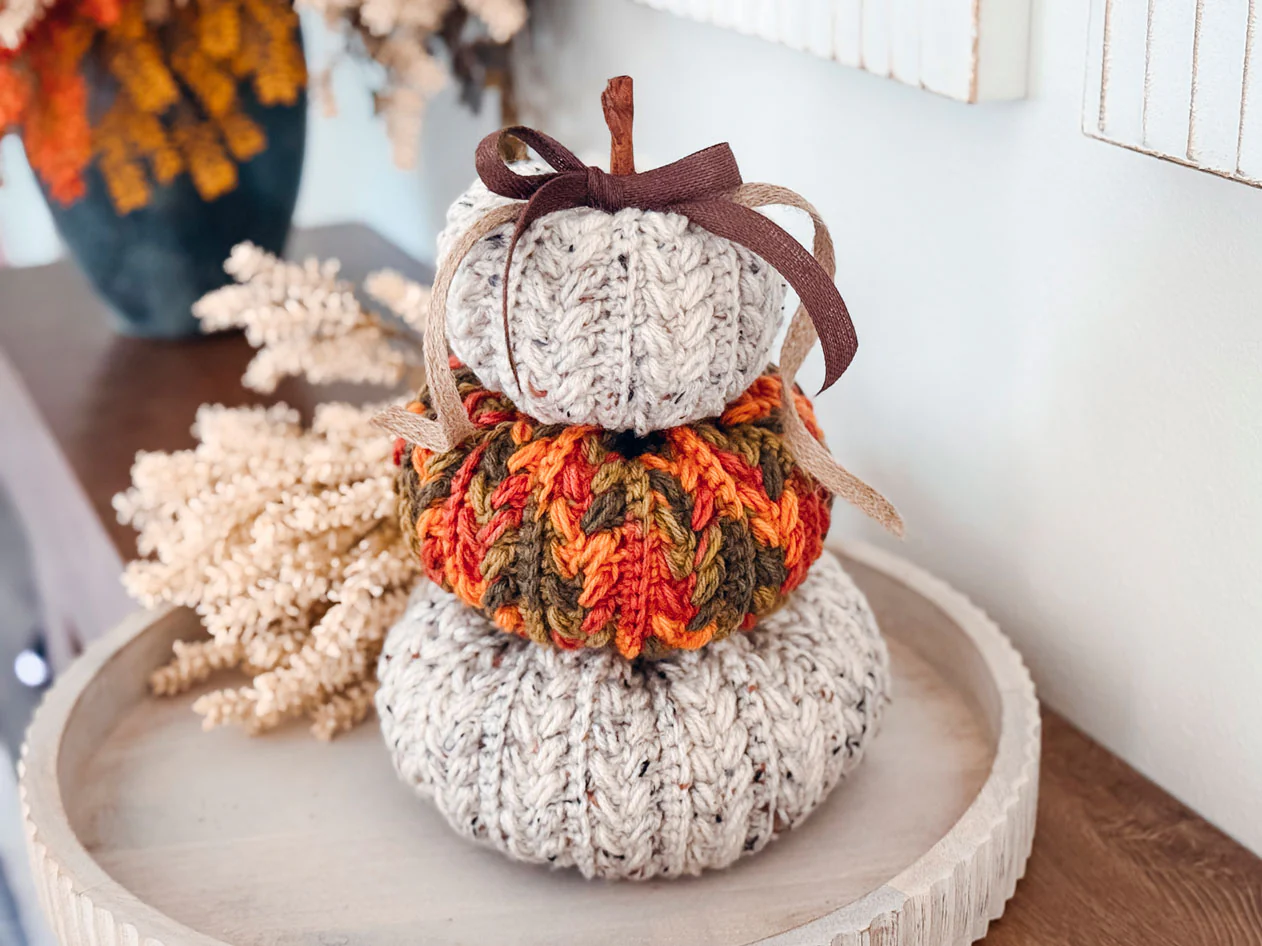 Wheat Stitch Crochet Pumpkins - Image 7