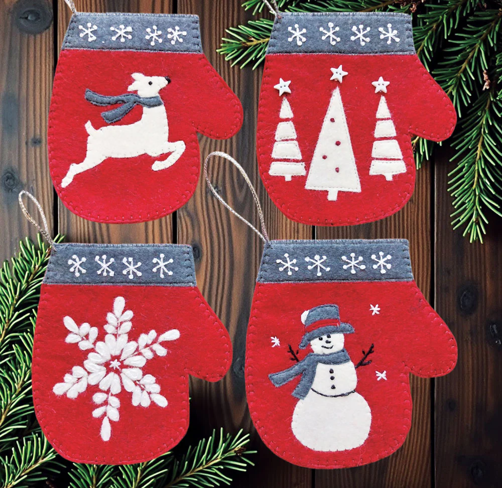 Winter Mittens Felt Kit