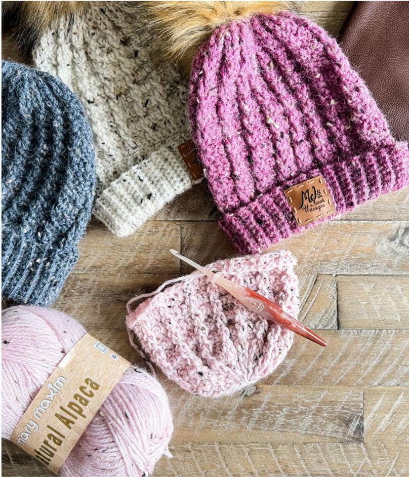 Winter Wonder Cable Crochet Hat - Image 2