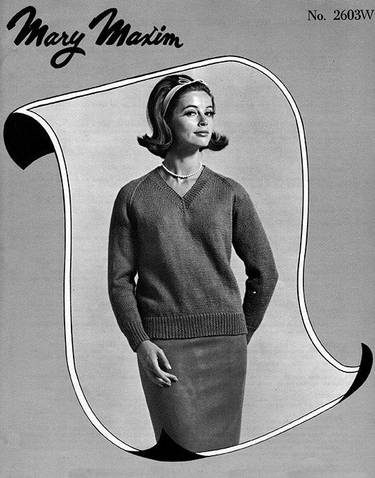Worsted Weight V-Neck Pullover - Image 2