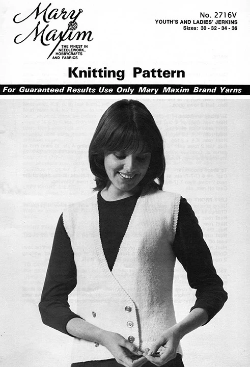 Youth's and Ladies' Double Breasted Jerkin Pattern - Image 2